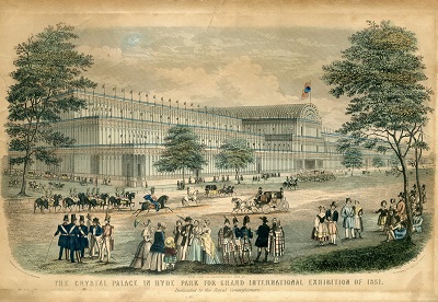 The Glass Palace of the Great Exhibition in London 1851